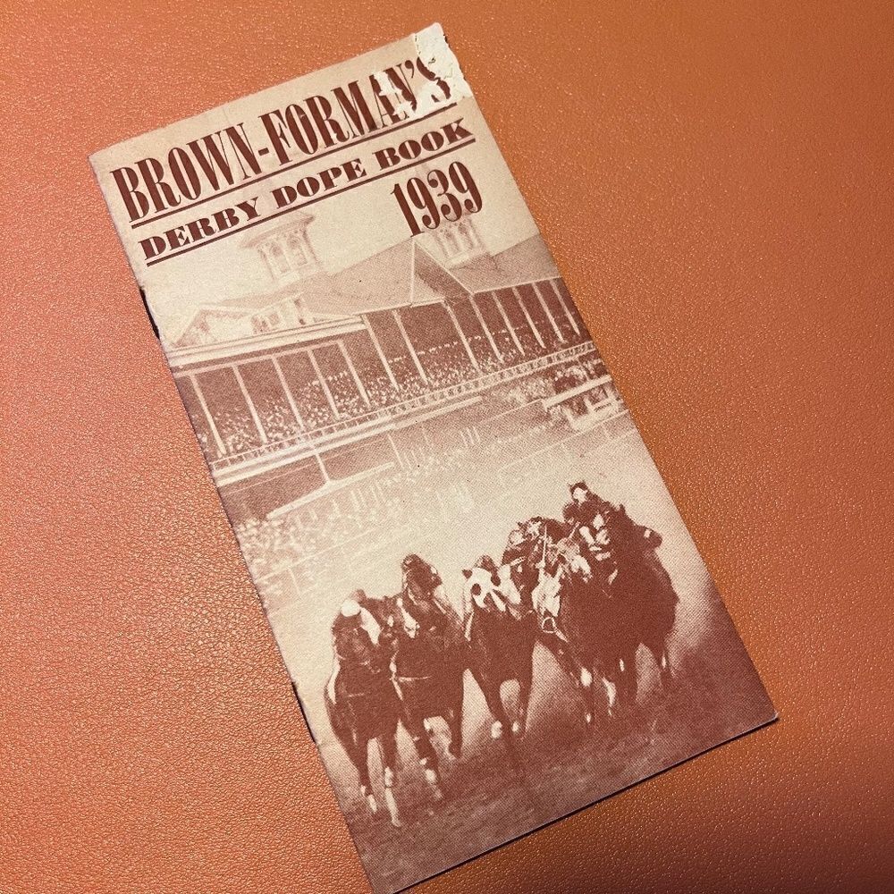 1939 Brown-Forman's Kentucky Derby Dope Book